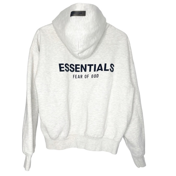 FOG Fear of God Essentials Hoodie 'Light Oatmeal' Size XS - Picture 4 of 11